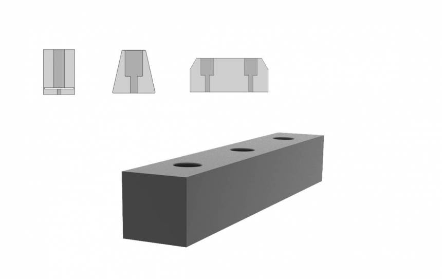 Bespoke rubber bumpers and buffers blocks